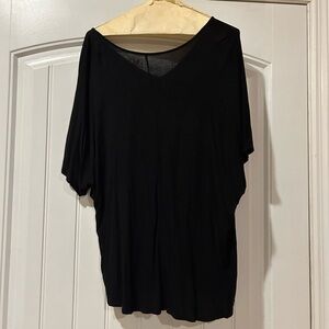 LOFT Black V-Neck Blouse